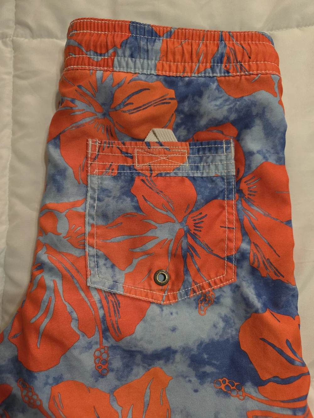 Gapkids Floral Swim Trunks - Orange/Blue